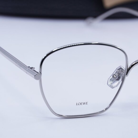 Loewe LW50073U 016 Geometric Eyeglasses 55mm – Silver - Picture 2 of 11
